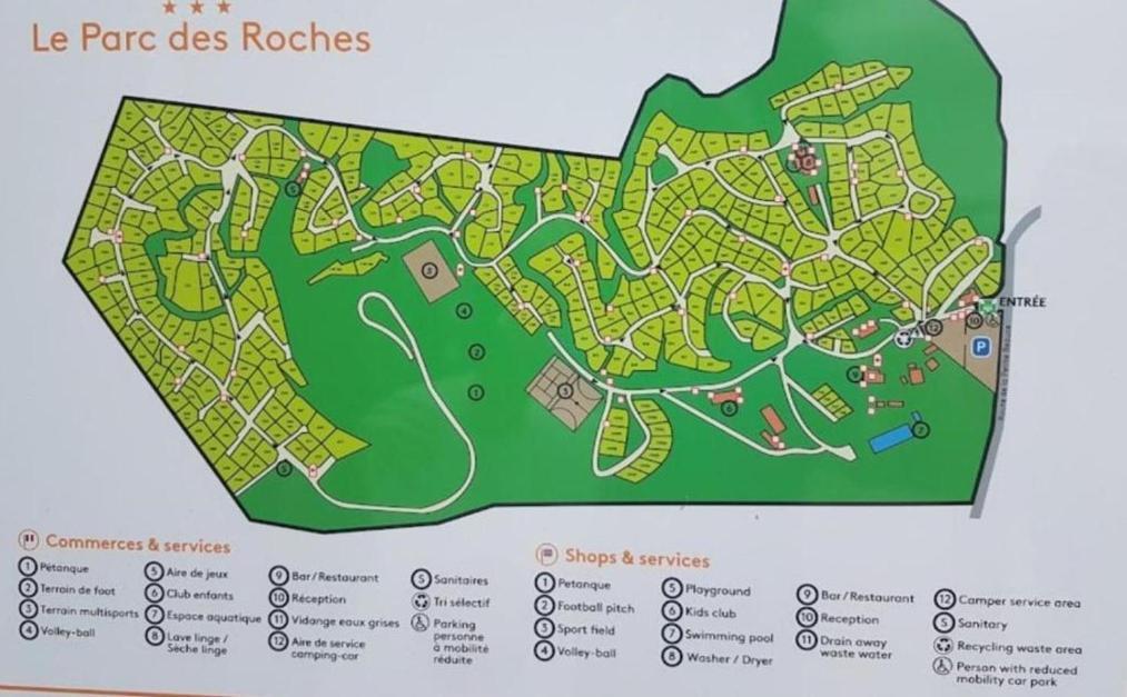 Location Mobil-Home Le Parc Des Roches Saint-Chéron Exterior foto